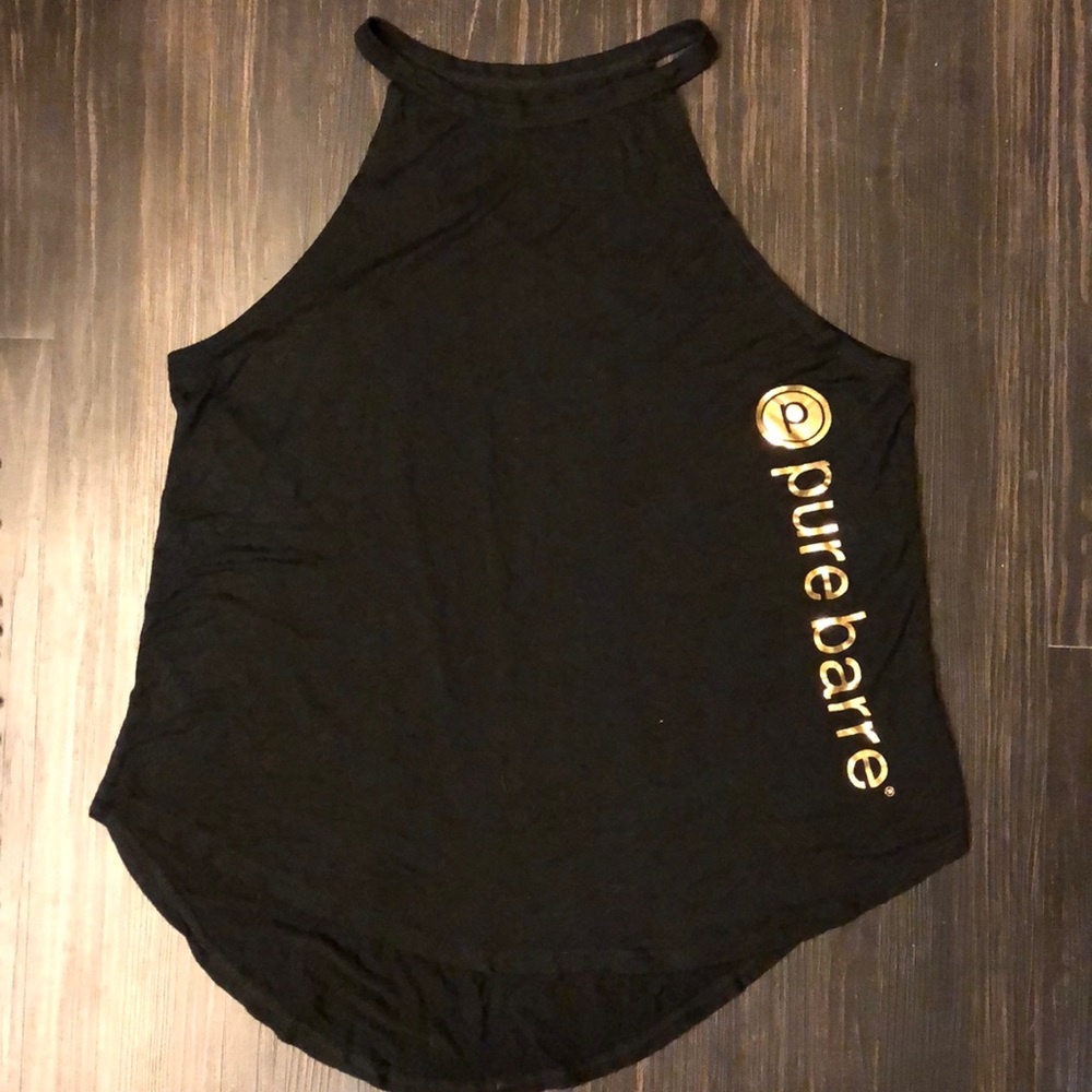 [pure barre] ✨ Black with Gold lettering tank ✨